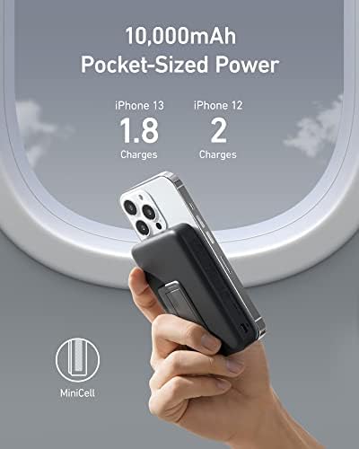 Anker 633 Magnetic Battery, 10,000mAh Foldable Wireless Portable Charger, 20W USB-C Power Delivery Power Bank with Stand, Magsafe Compatible for iPhone Series 16/15/14/13/12 (4)
