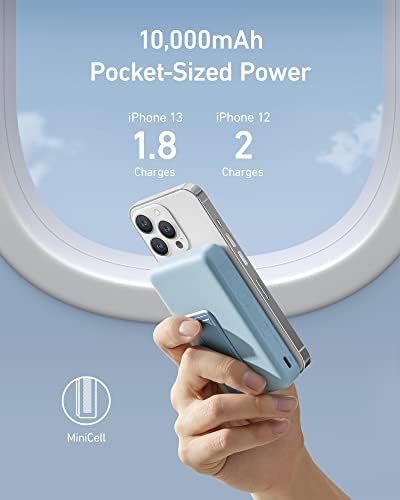 Anker 633 Magnetic Battery, 10,000mAh Foldable Wireless Portable Charger, 20W USB-C Power Delivery Power Bank with Stand, Magsafe Compatible for iPhone Series 16/15/14/13/12 (5)