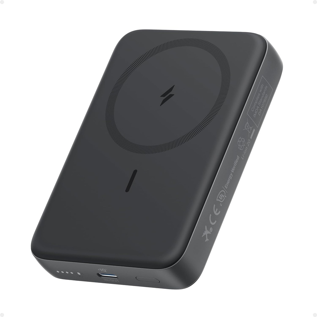 [ANKER-ZOLO-A1685] Batería Externa Magnética Anker Zolo, Cargador Portátil Magsafe de 10,000mAh